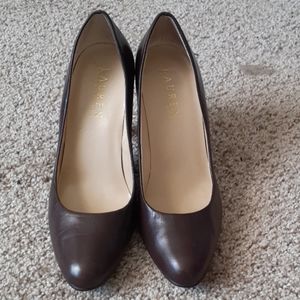Ralph Lauren brown leather shoes